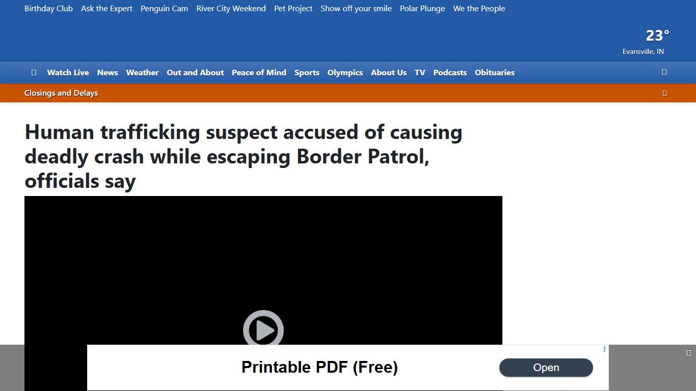 Human trafficking suspect accused of causing deadly crash while escaping Border Patrol, officials say