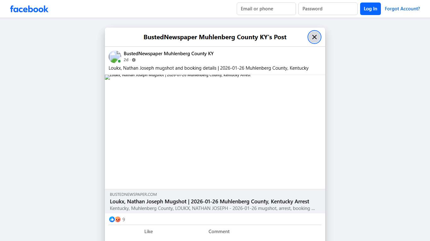 Loukx, Nathan... - BustedNewspaper Muhlenberg County KY Facebook